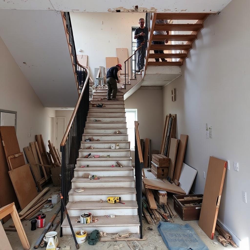 Renovering af trappeopgang. Hvad koster en totalrenovering af trappen?